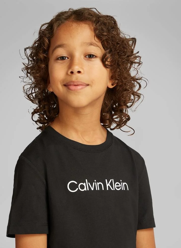 Calvin Klein Jeans Kids Graphic Crew Neck T-Shirt